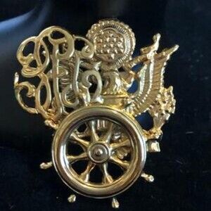 Goldtone Decorative Brooch